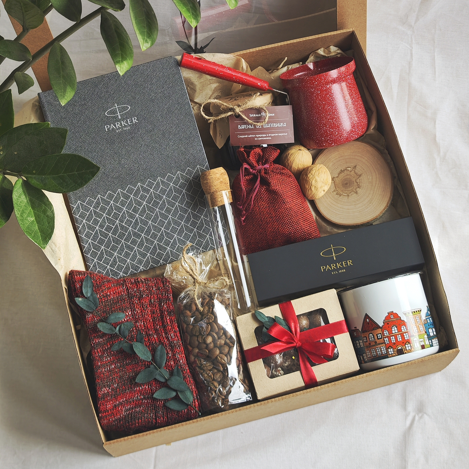 Премиум бокс с ручкой и блокнотом Parker для близких коллег, бизнес партнёров Премиум бокс с ручкой и блокнотом Parker для близких коллег, бизнес партнёров