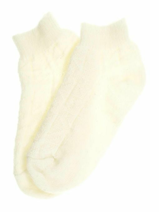 Носки шерстяные укороченные белые