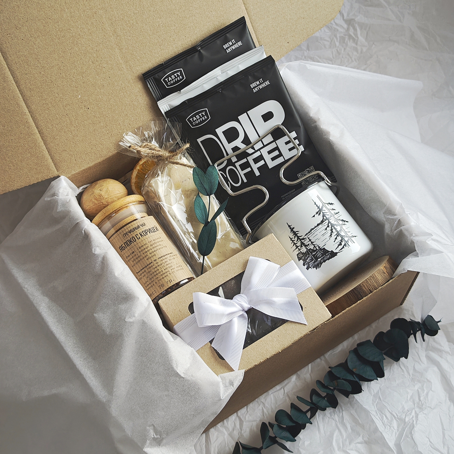 Универсальный подарочный бокс "Black & White" №141